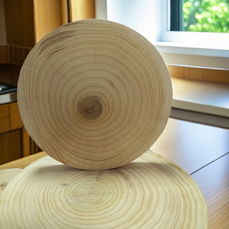 正宗银杏去皮正圆实木砧板