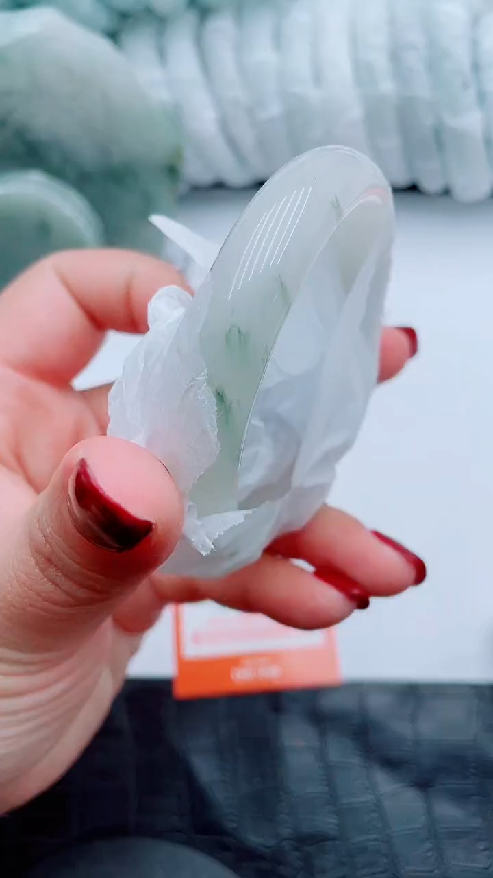 【闪购商品】石英质玉手镯未镶嵌S167-57-58