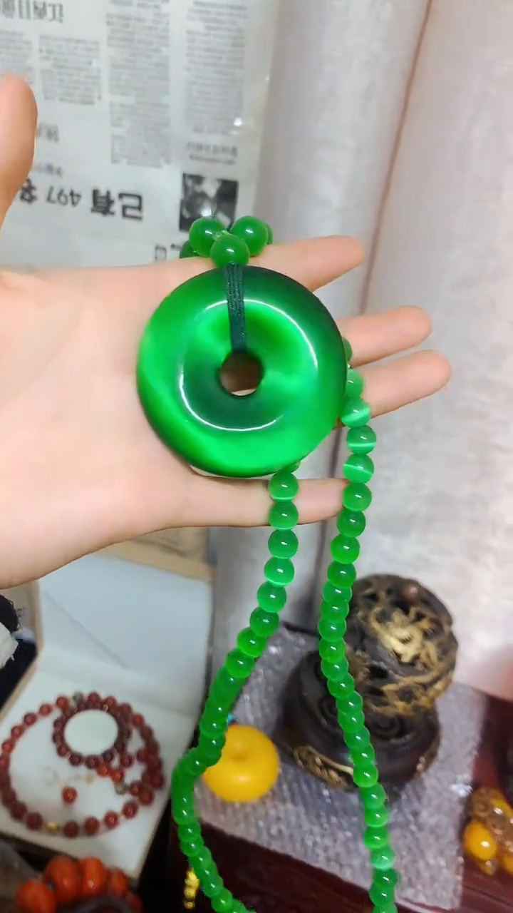 【闪购商品】和田玉（碧玉）颈饰未镶嵌主播推荐主播推荐