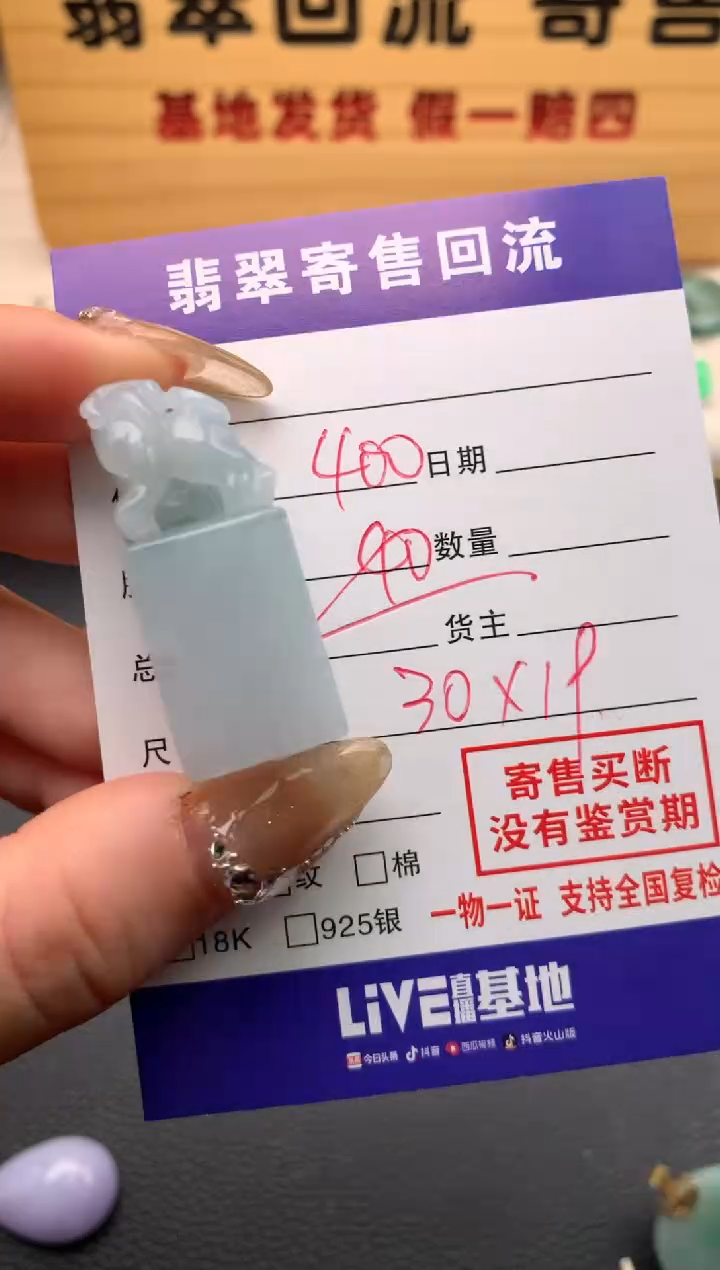 【闪购商品】翡翠颈饰未镶嵌21009674