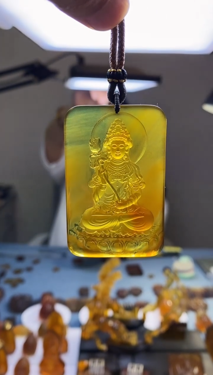 【闪购商品】琥珀颈饰未镶嵌SN11-62（大势至）