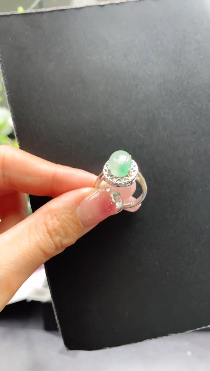 【闪购商品】石英质玉戒指合金戒指