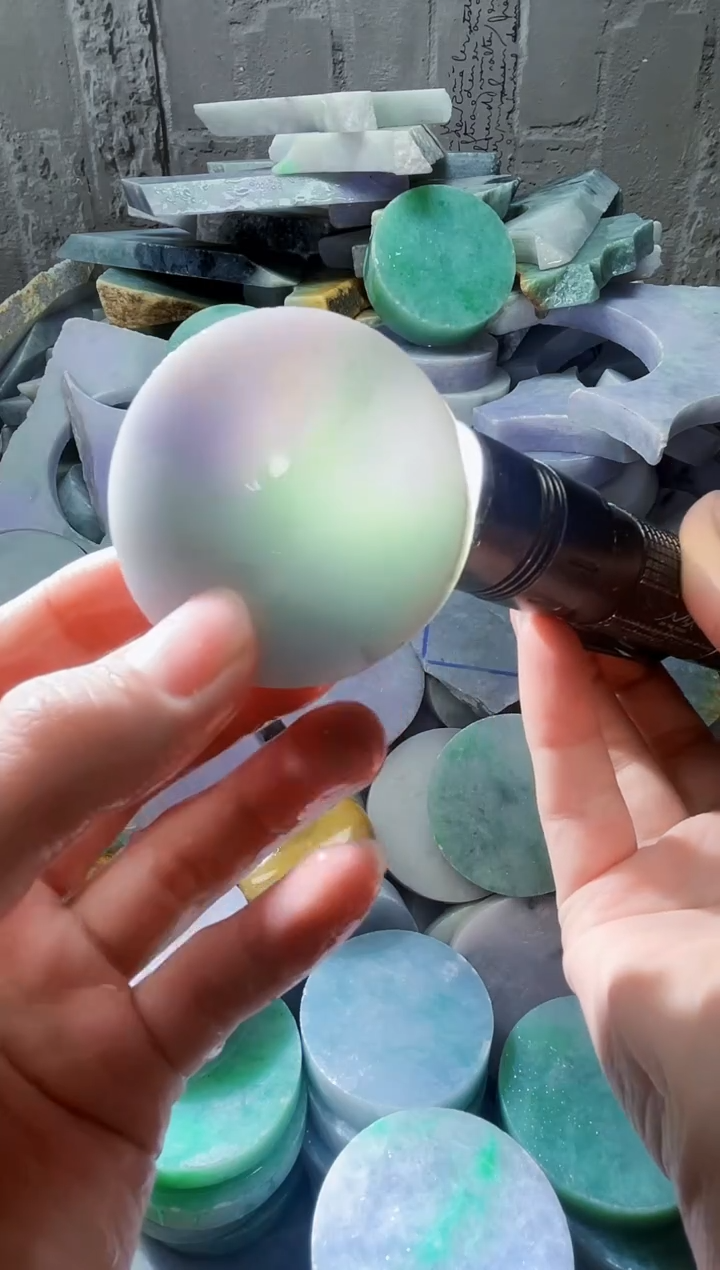 裸石翡翠天然翡翠A货石 南 008