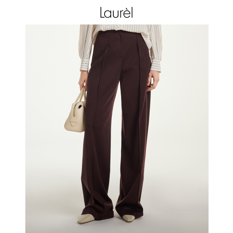 【晨粉专享】Laurel秋季新款窄腰头直筒裤LWL351K07400