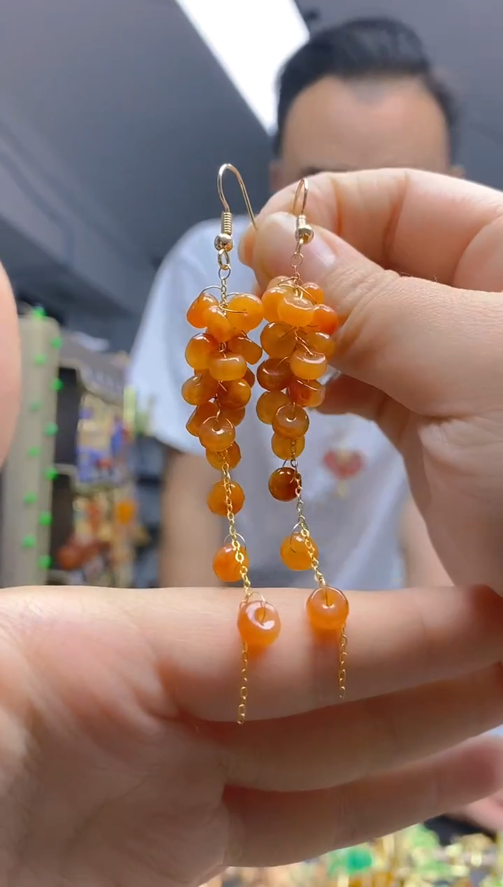 【闪购商品】翡翠耳饰合金0331翡翠耳钩