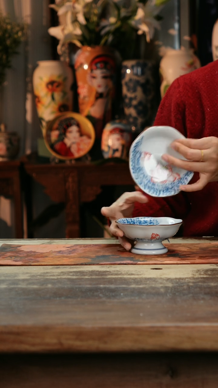 【闪购商品】瓷片景德镇纯手工釉下彩精品餐具