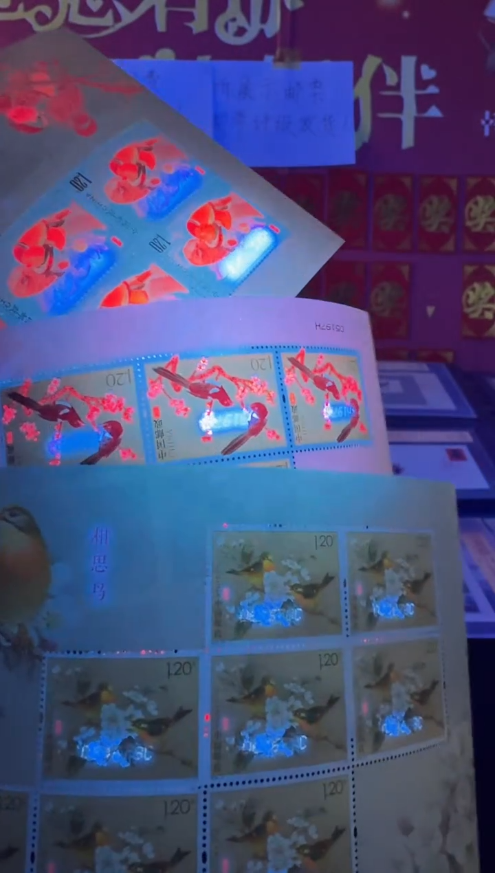 《爱情鸟》小版票邮票