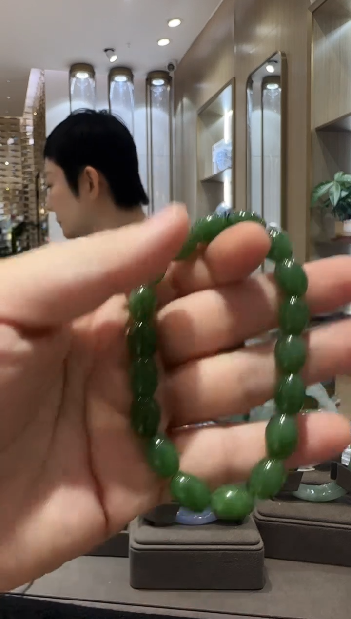 未镶嵌手链和田玉影*【39】枣珠手串