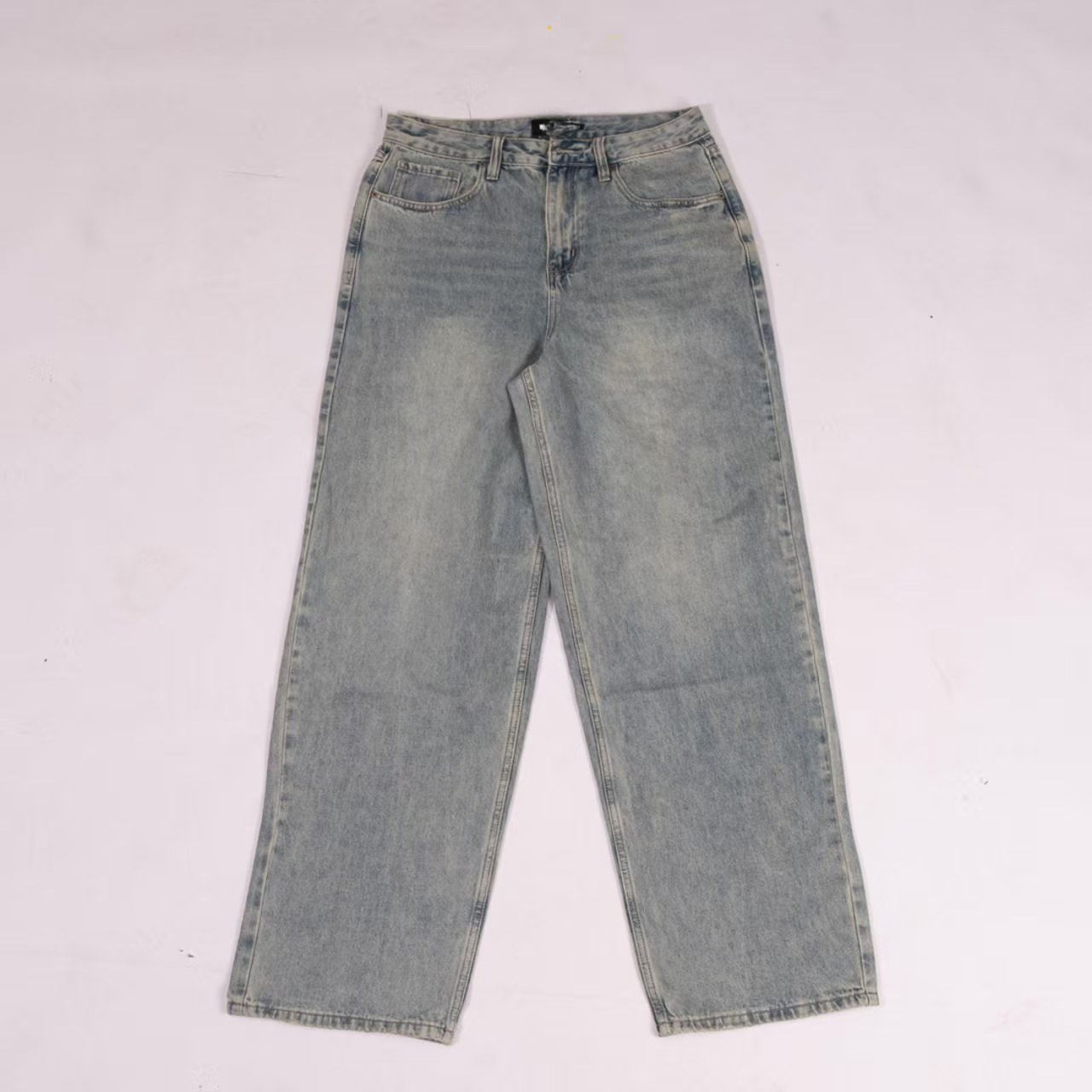 BFOV 潮流复古直筒牛仔裤裤刺绣长裤【复刻】