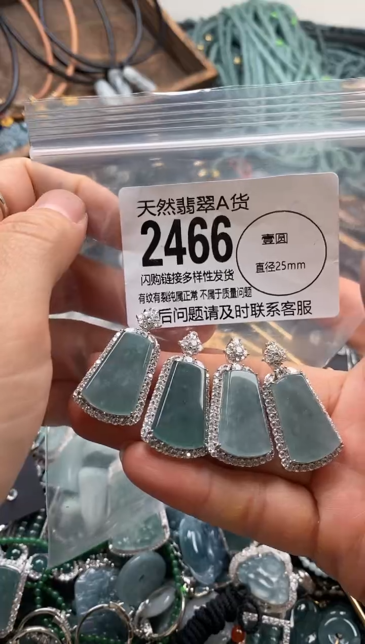 【闪购商品】翡翠颈饰未镶嵌多样性发其一2466