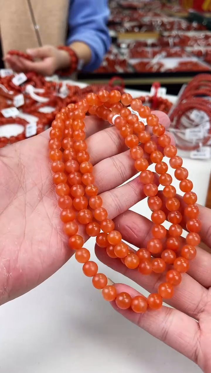 【闪购商品】南红玛瑙保山多圈8+未镶嵌一个/条