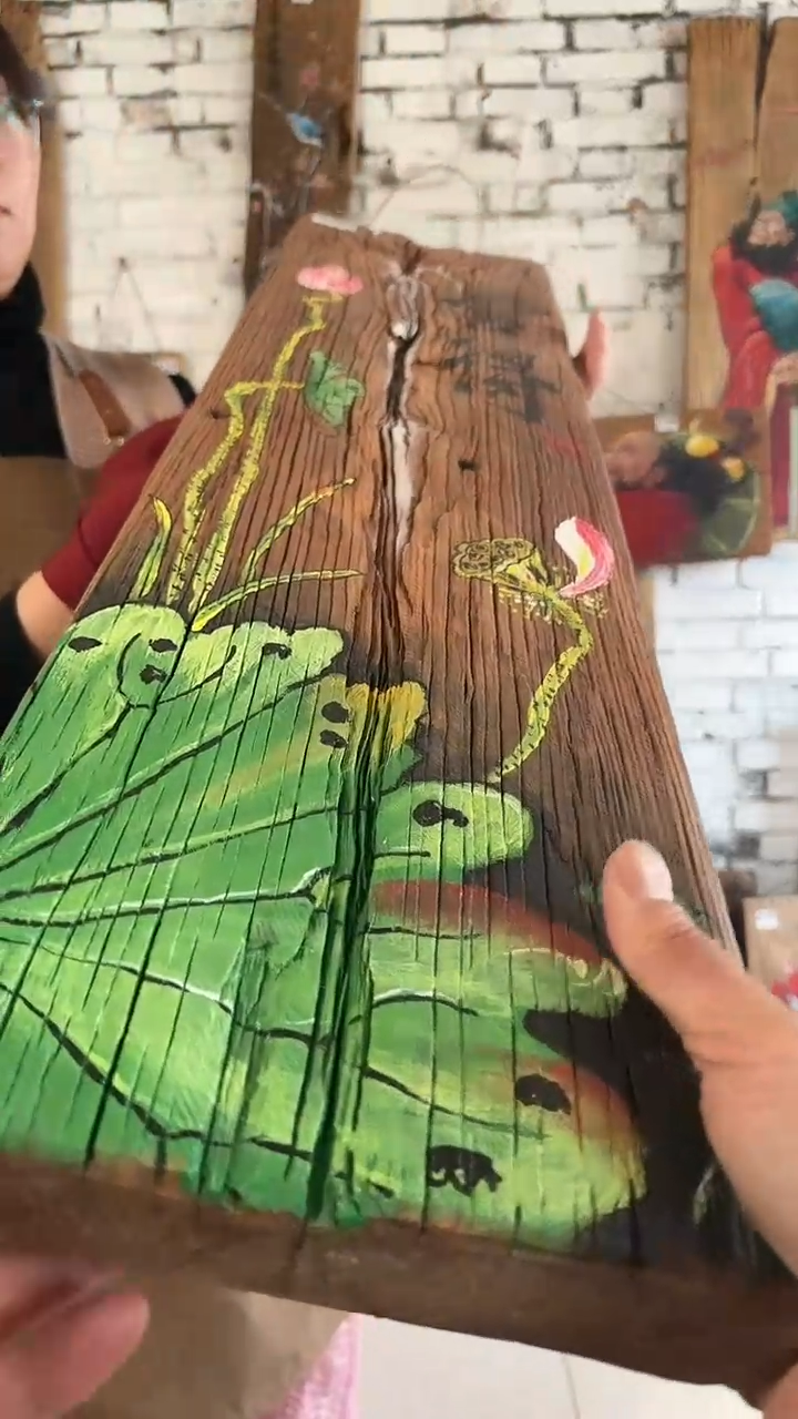 【闪购商品】桃核吊坠985号核桃门板画