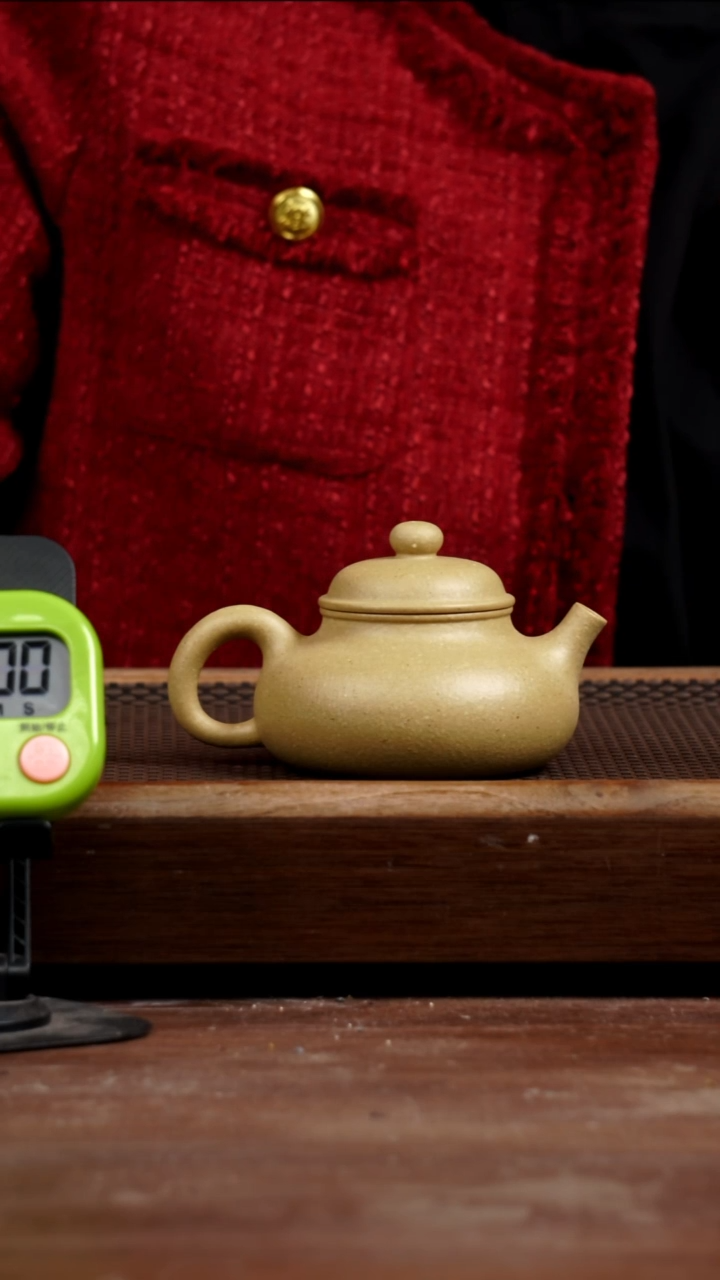 茶壶紫砂杰*梨皮绿容天200CC