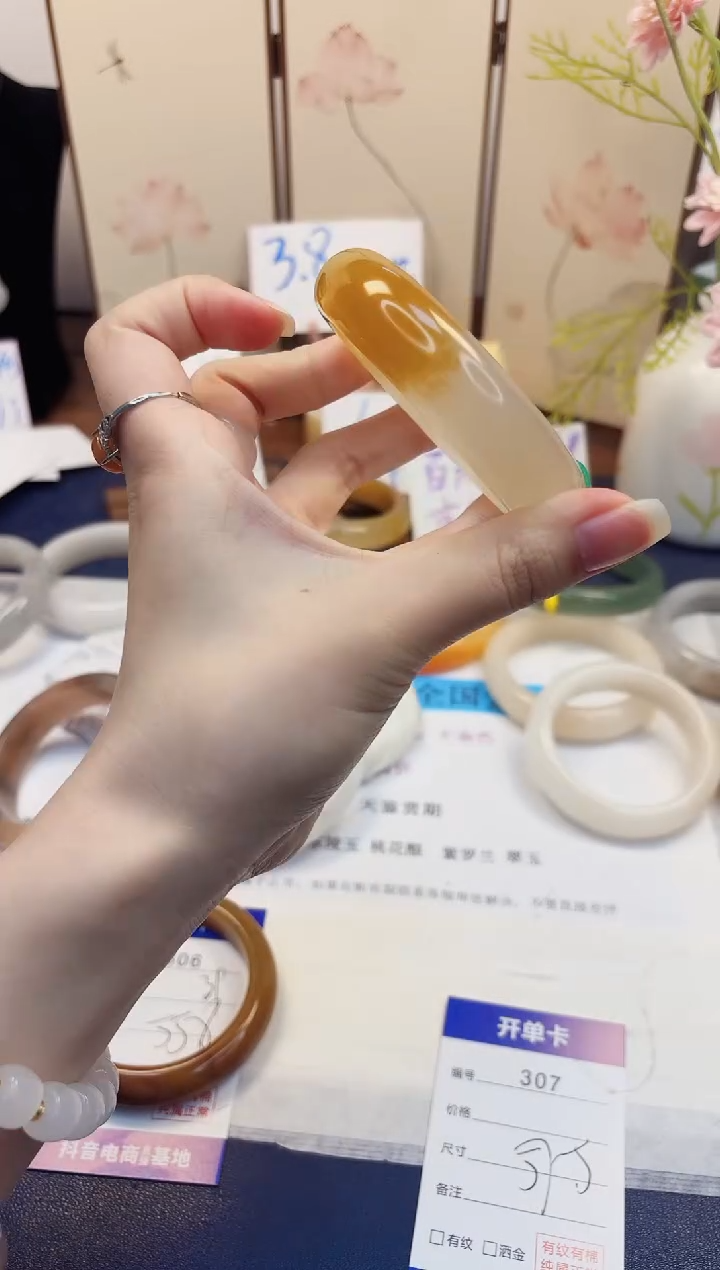 【闪购商品】石英质玉手镯未镶嵌307-财气镯-圈口57