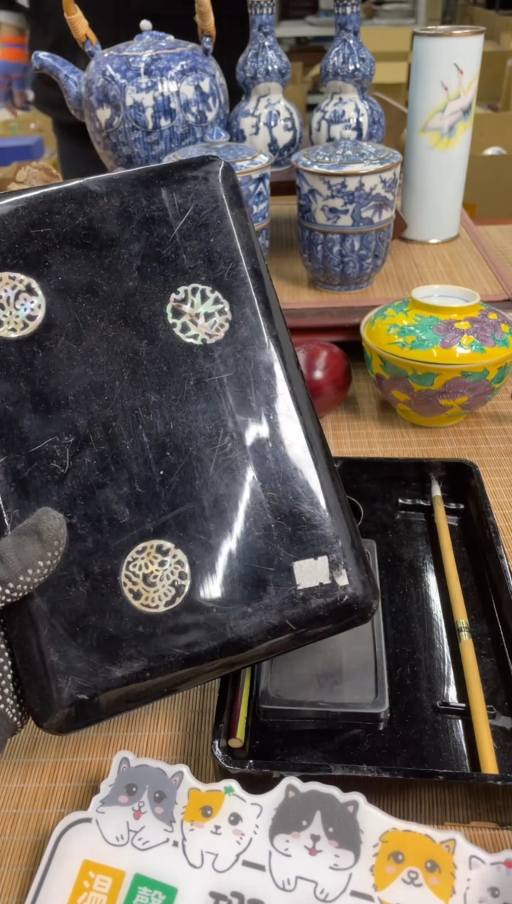 91号大漆文库有瑕疵看好拍中古物品谨慎参拍直播链接