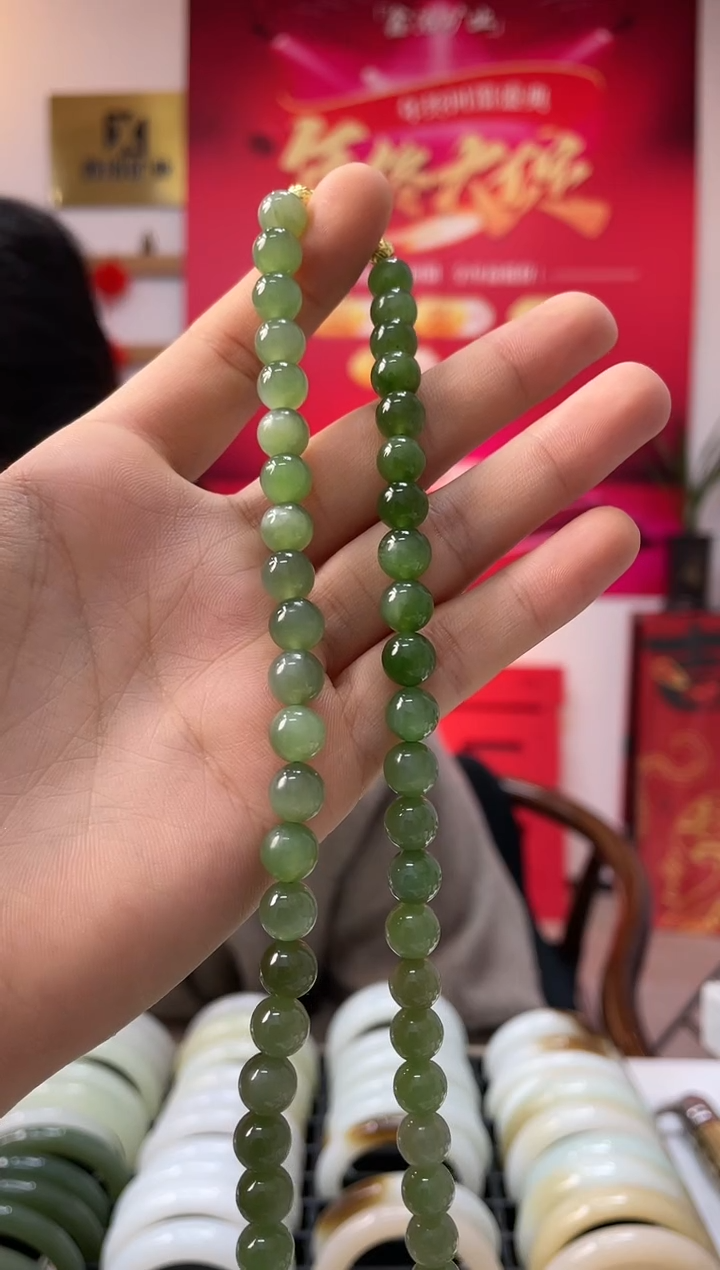 【闪购商品】和田玉颈饰未镶嵌碧玉猫卡8-7美人链发一件