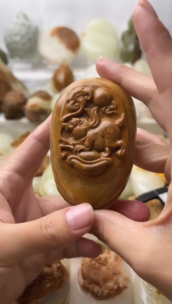 石材古青石棉纹正常不退换兔