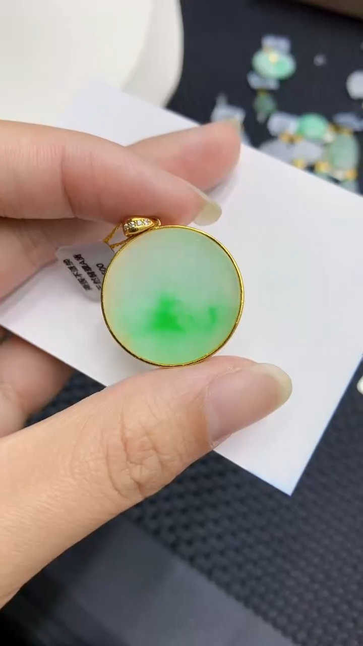 【闪购商品】翡翠颈饰银S925镶嵌            8