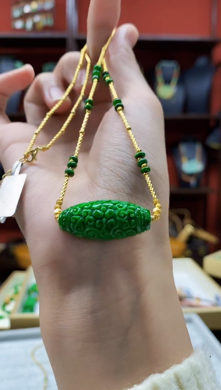 颈饰未镶嵌翡翠翡翠吊坠-73