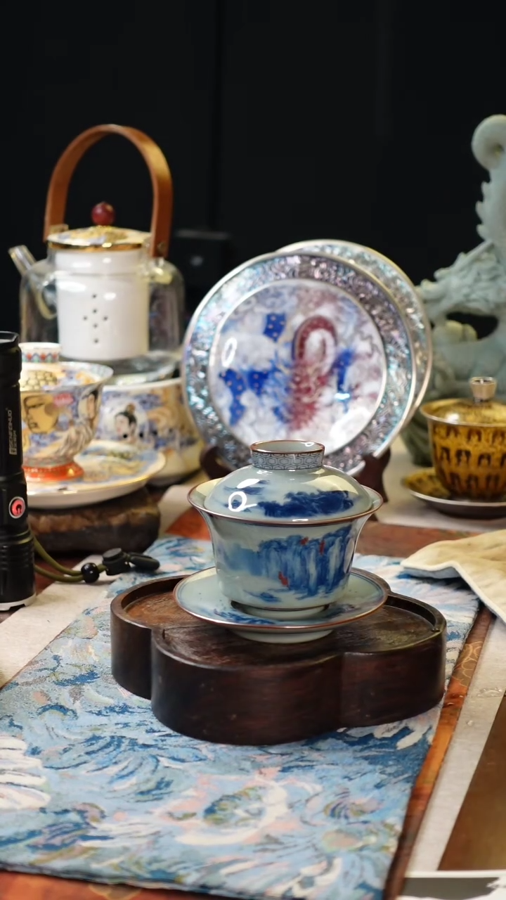 【闪购商品】福利汝窑茶具陶瓷盖碗