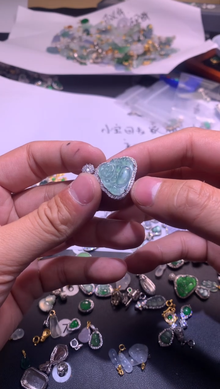 【闪购商品】翡翠吊坠(不含链)银S925镶嵌1