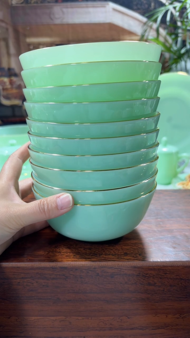 【闪购商品】.5.5英寸玉瓷碗10个口径13.8厘米