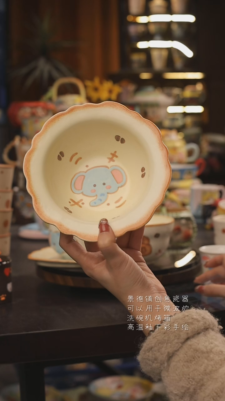 景德镇釉下彩绘设计师款式陶瓷