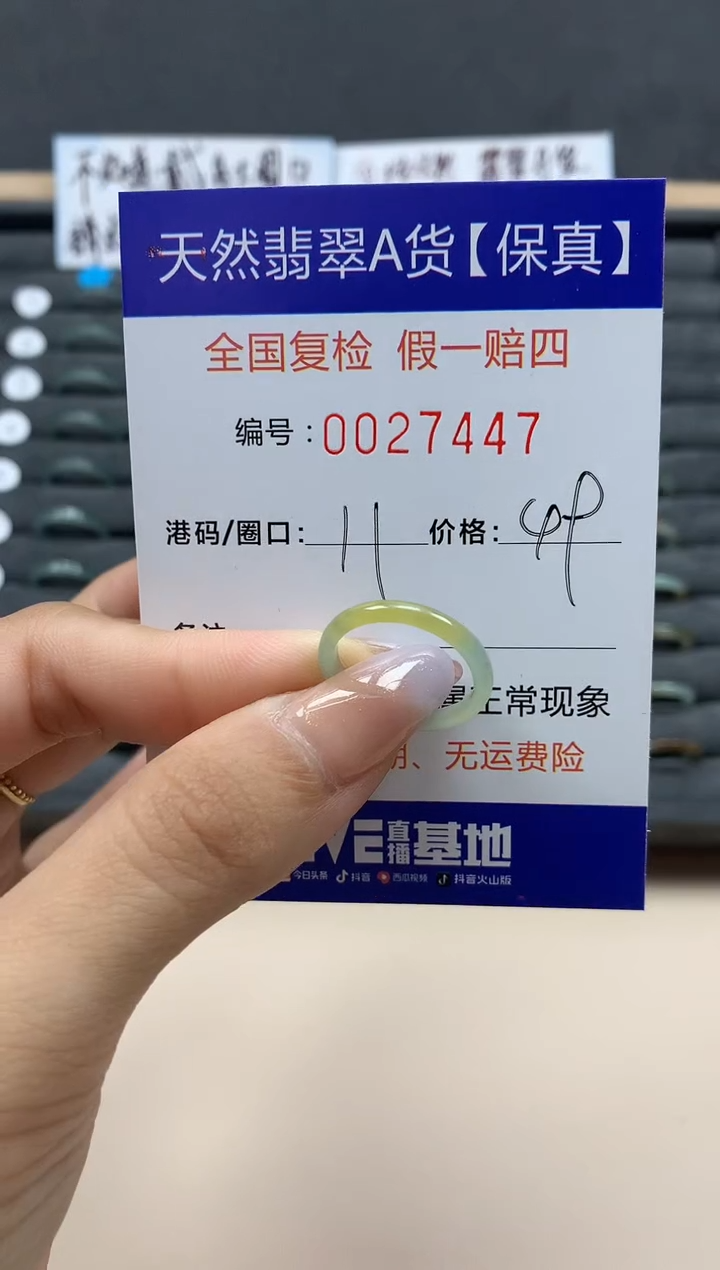 【闪购商品】翡翠戒指未镶嵌天然27447