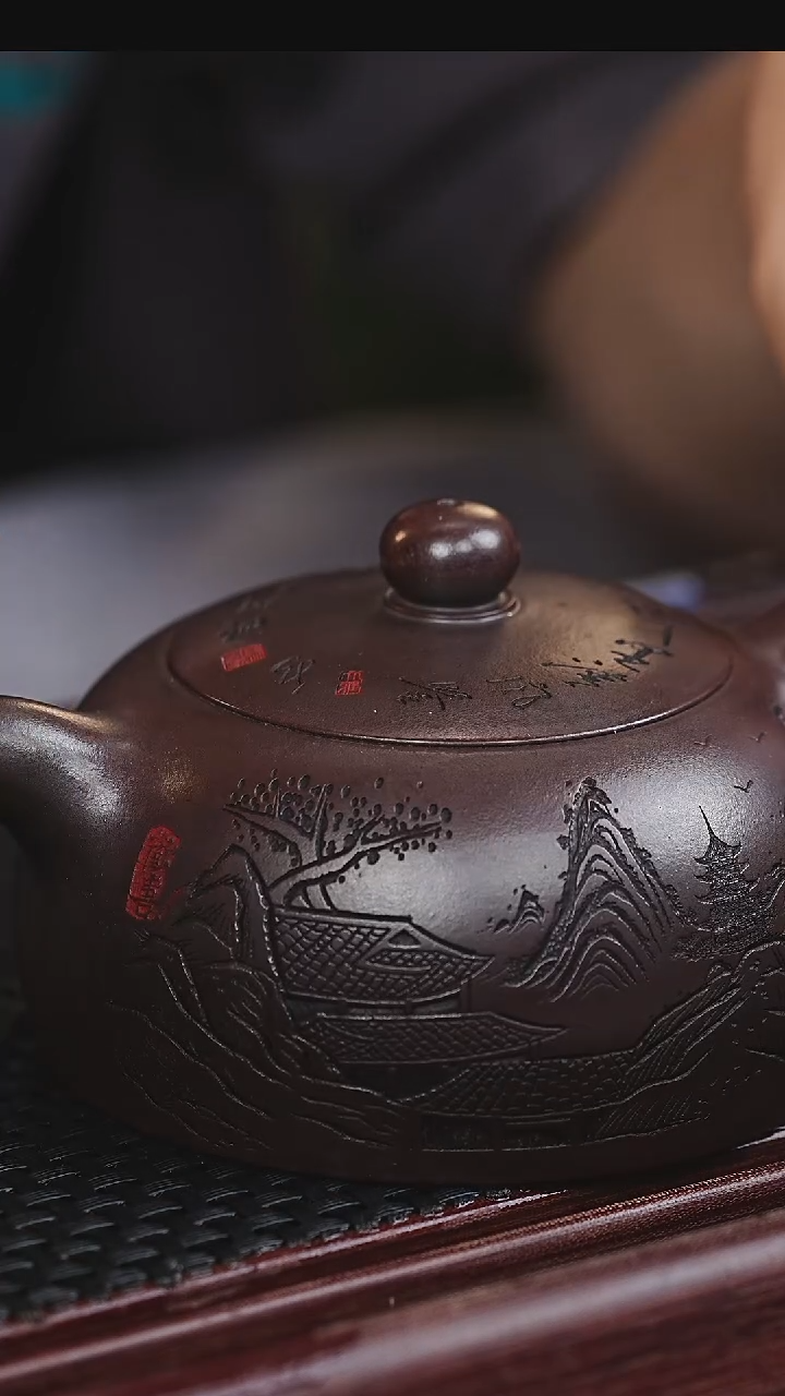 茶壶紫砂宜兴原矿紫砂作品