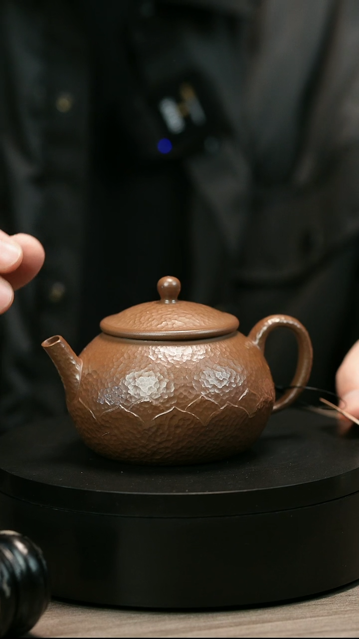 茶壶紫砂桉H2462王芳象牙段圆莲