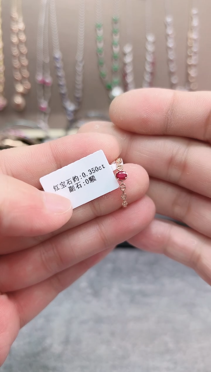 【闪购商品】红宝石戒指18K金镶嵌·