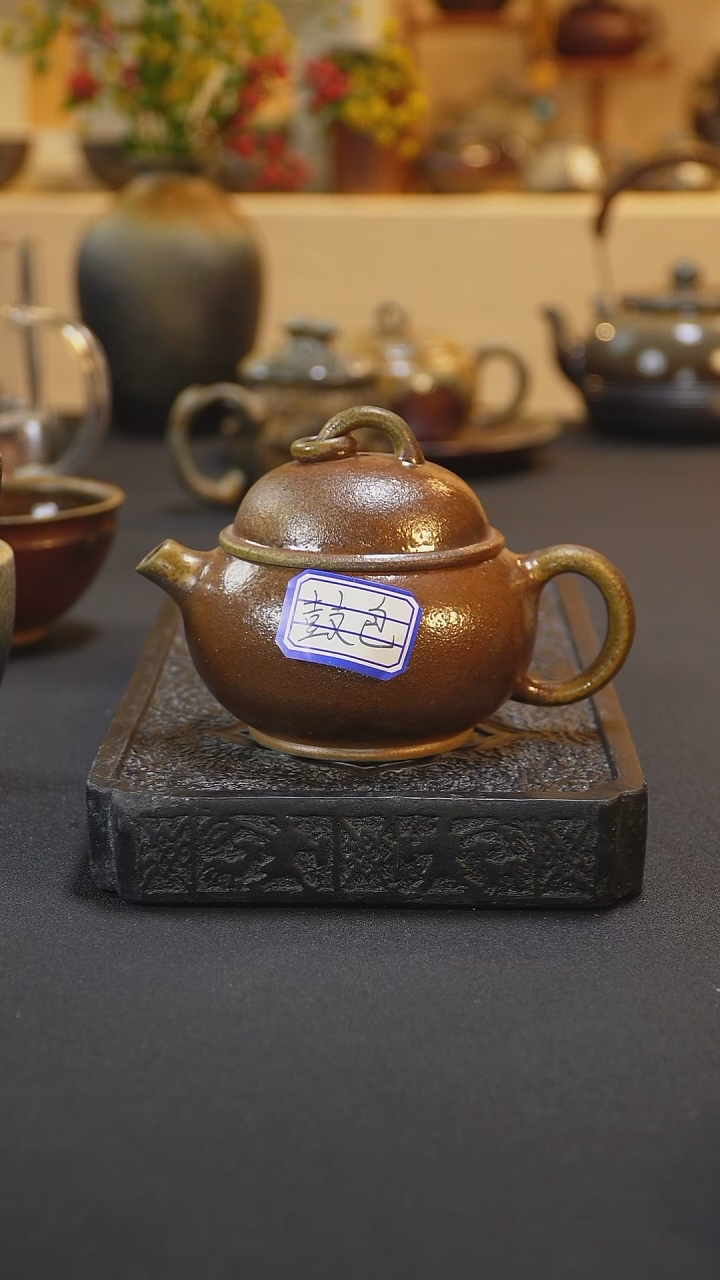 茶壶紫砂纯自然柴烧