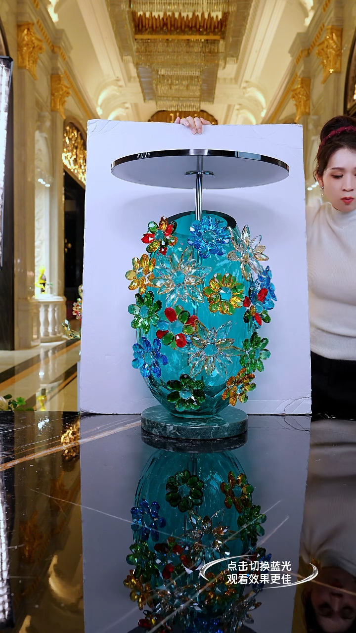 摆件LF0127璀璨艺术边几