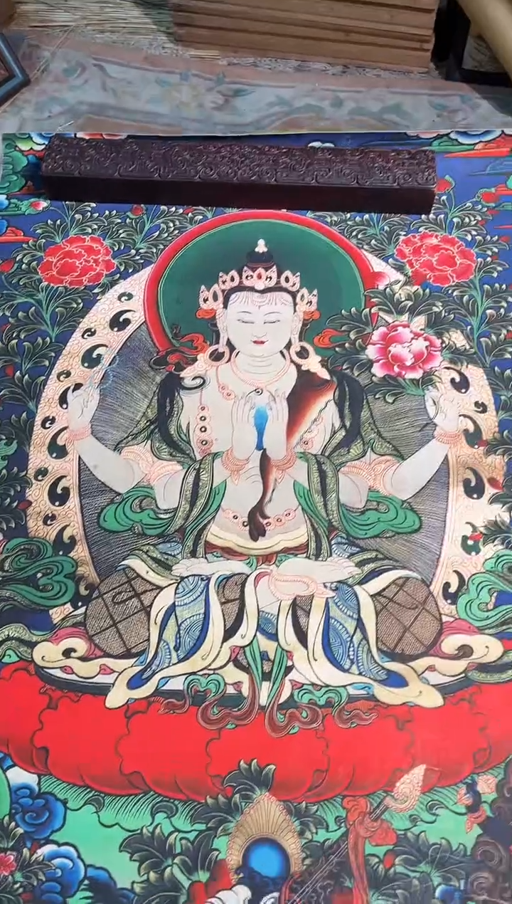 卷轴画曦曦的唐卡tk160