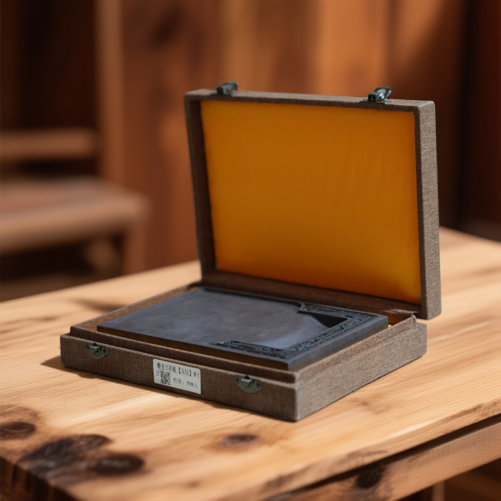 高级砚台宋坑8寸夔龙呈祥砚