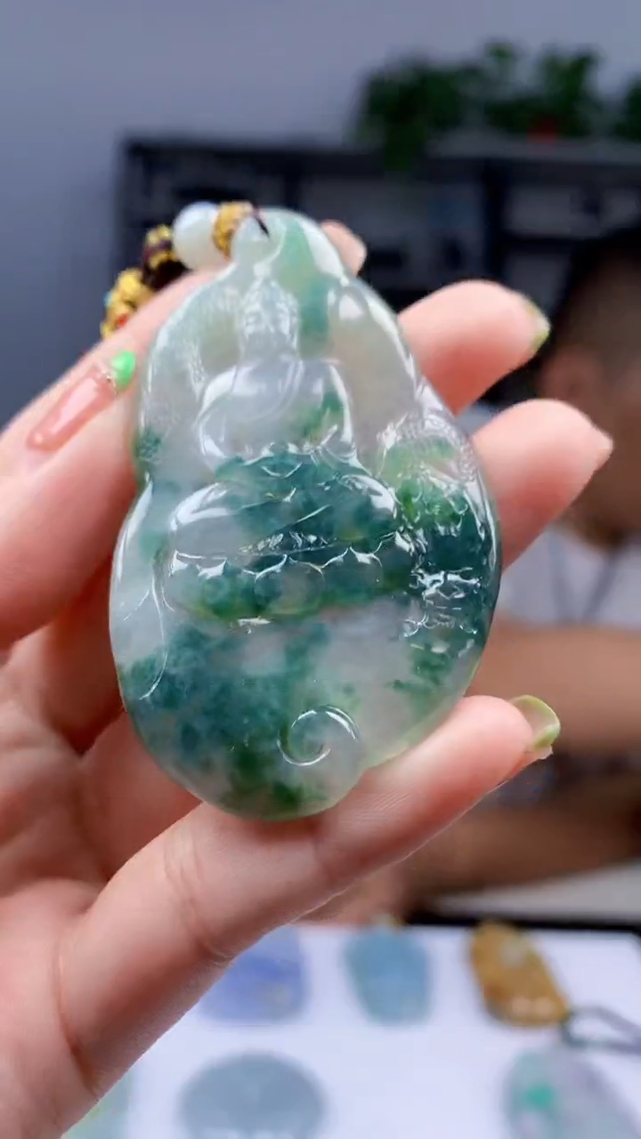 定制翡翠未镶嵌一***里1119ry-毛货挂件