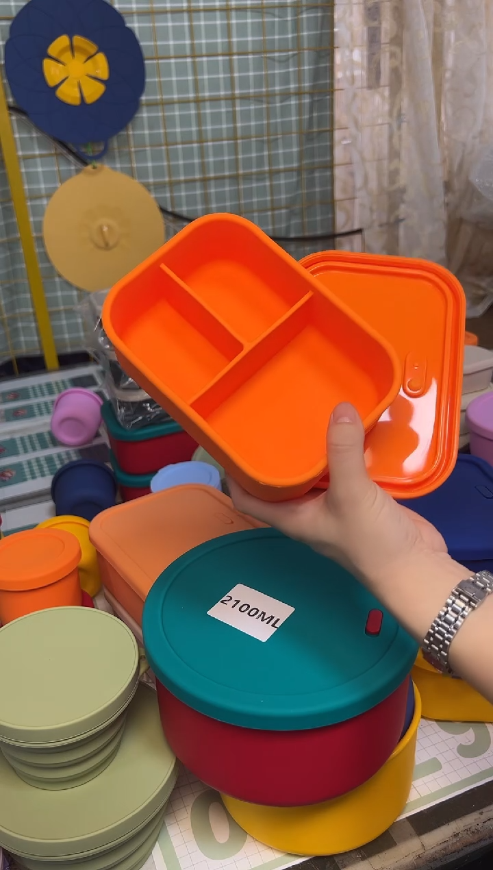 700ML 3格 橙色 带排气