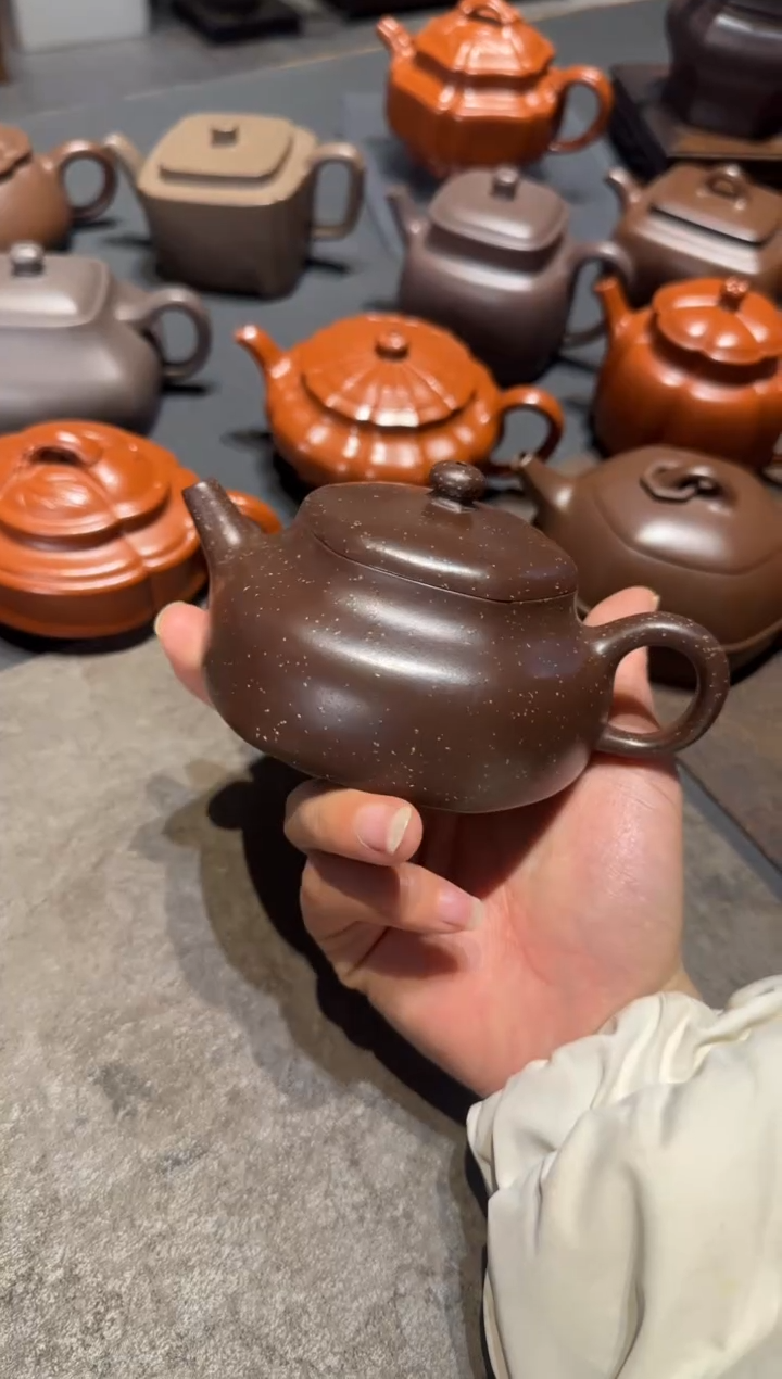 【闪购商品】紫砂茶壶六方静乐 铺砂