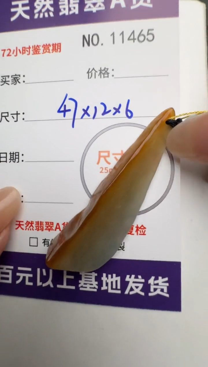 【闪购商品】翡翠颈饰未镶嵌原石11465