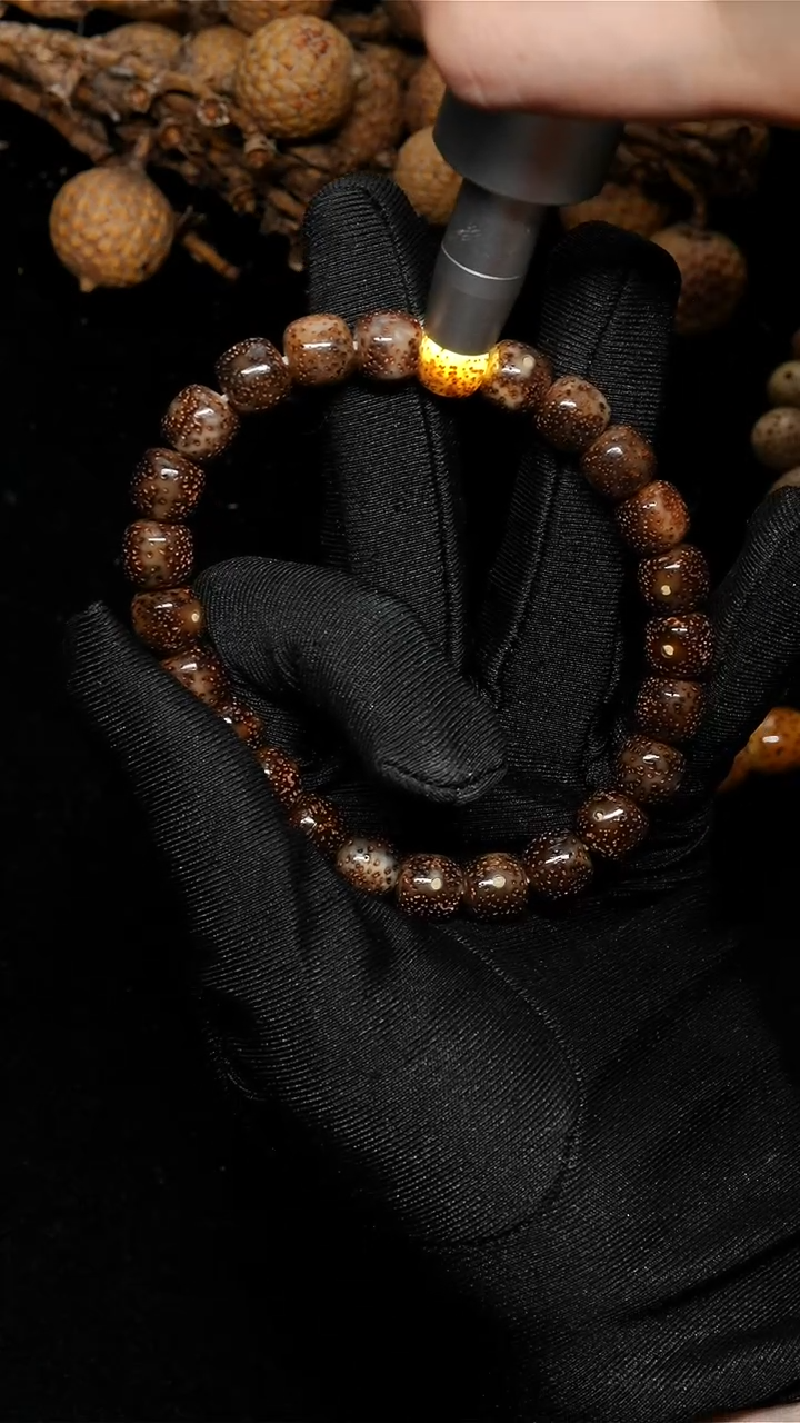 手串星月菩提9*8老果冻冰-A113-2