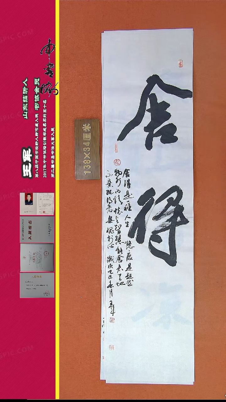 【闪购商品】书法101王军精品书法作品