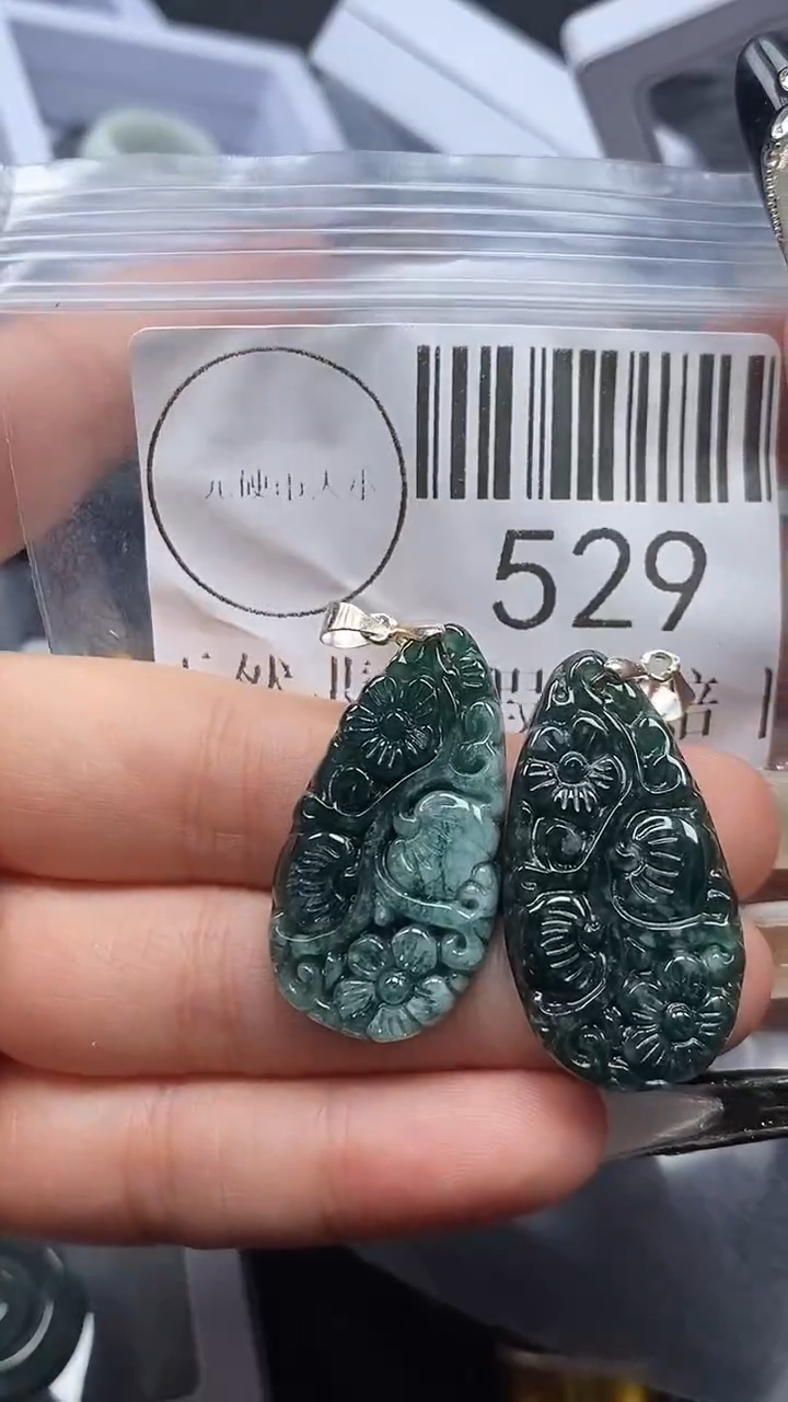 吊坠(不含链)未镶嵌翡翠529