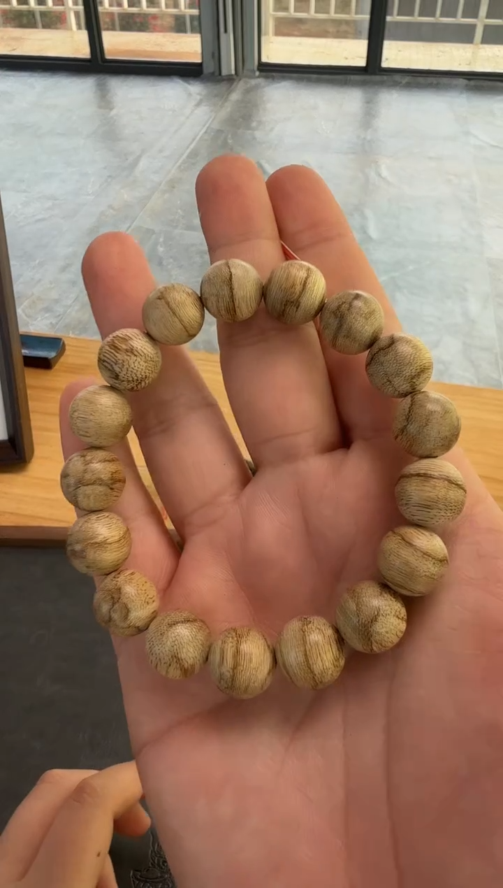 【闪购商品】沉香吊坠天然野老达拉干1.2圆珠手串 单圈9克+