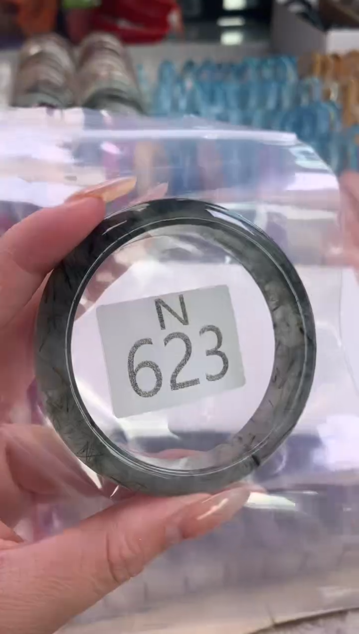 水晶珠宝半成品未镶嵌素*水晶手镯623-59