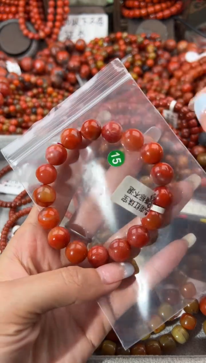 未镶嵌手串南红玛瑙12+