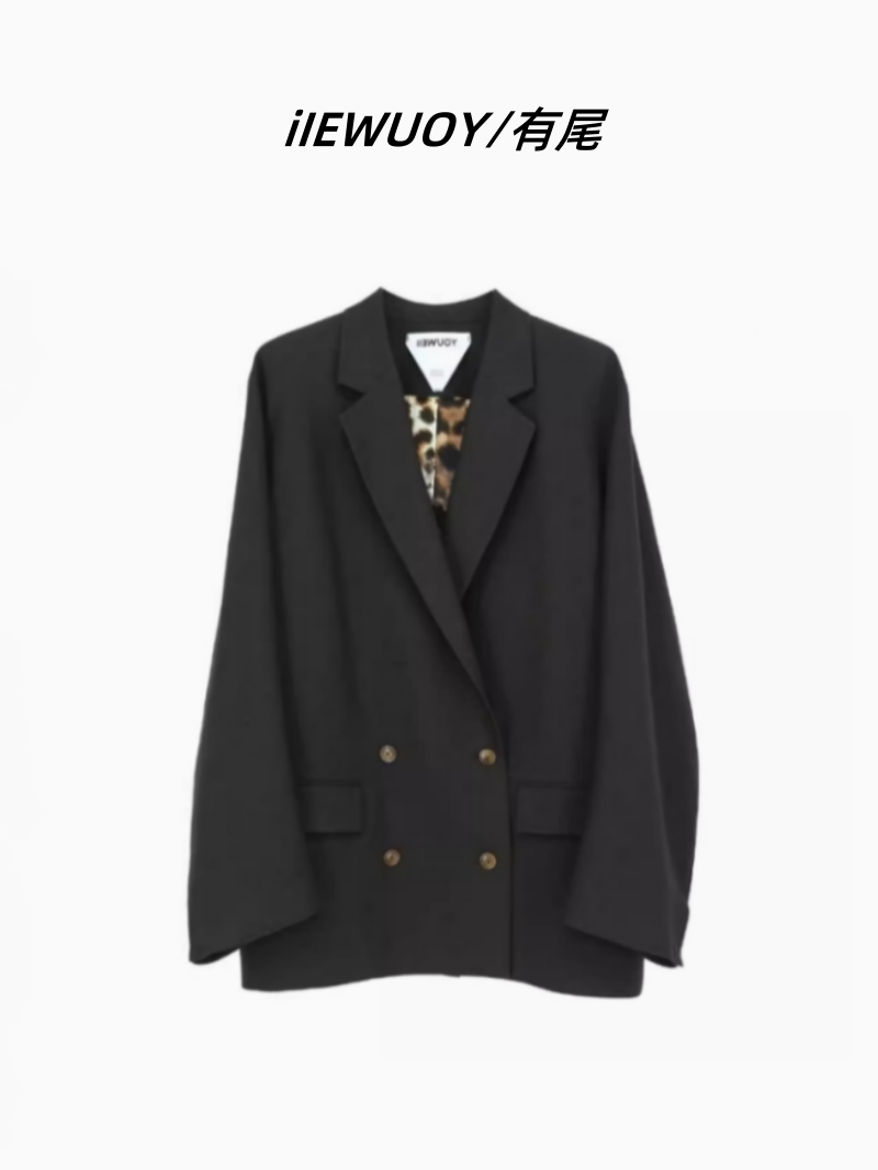 YOUWEI有尾 设计师品牌2025春夏新款和纸宽松长袖西装女时尚休闲