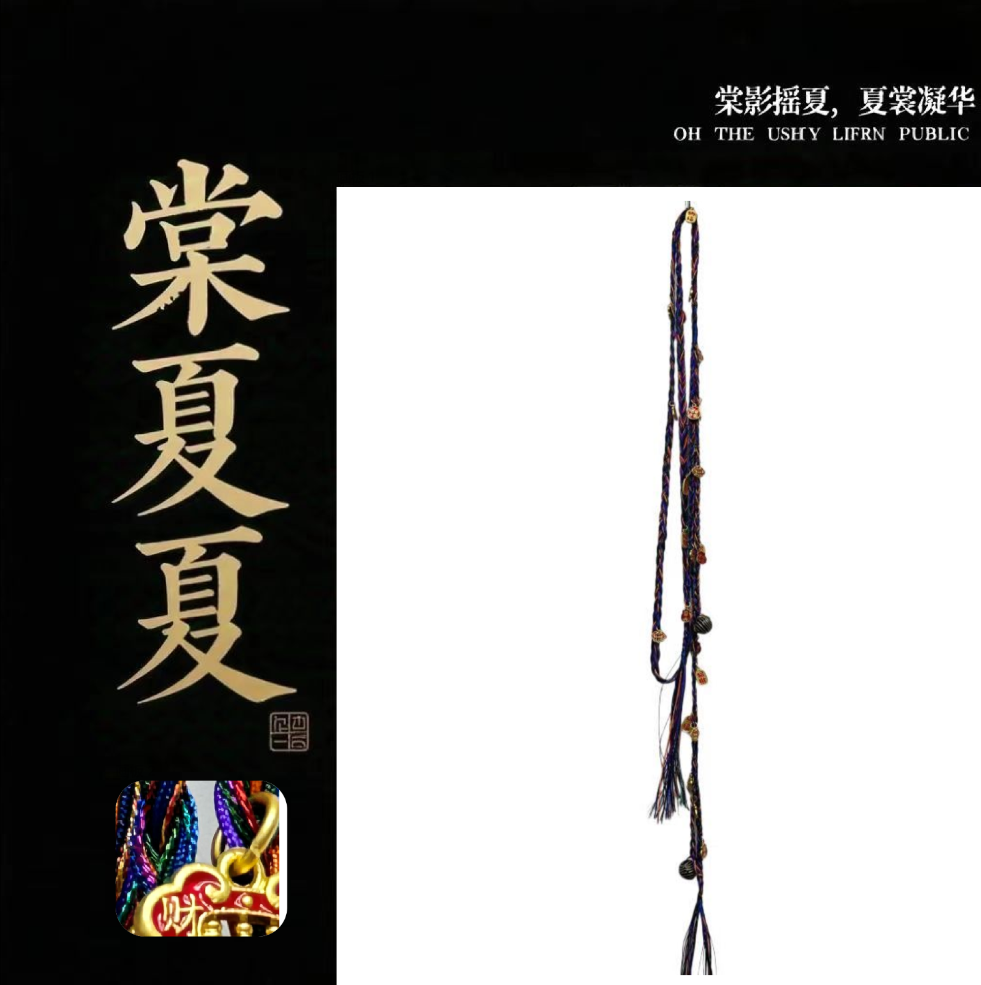 爆闪五彩招财编绳 25SS12E