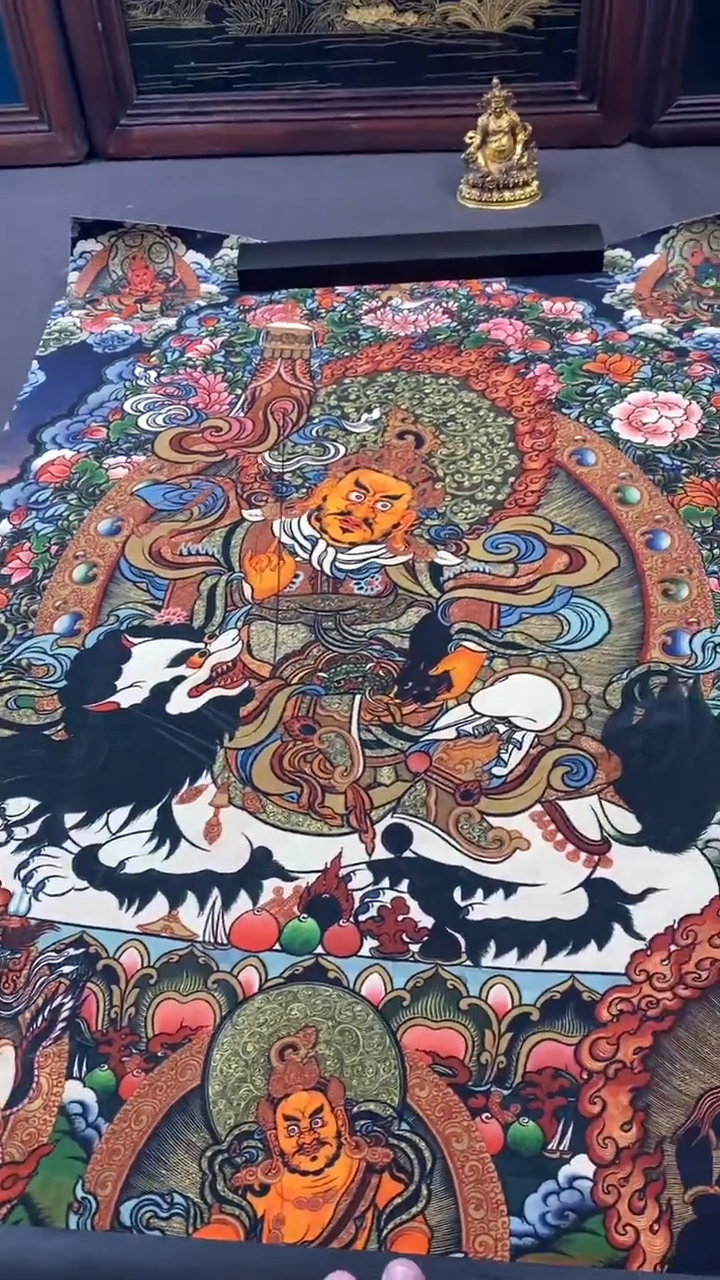 卷轴画王姬藏传唐卡艺术品