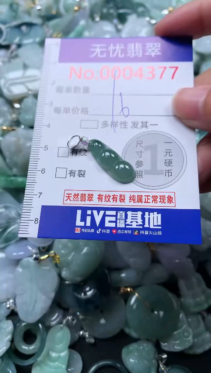 颈饰未镶嵌翡翠4377