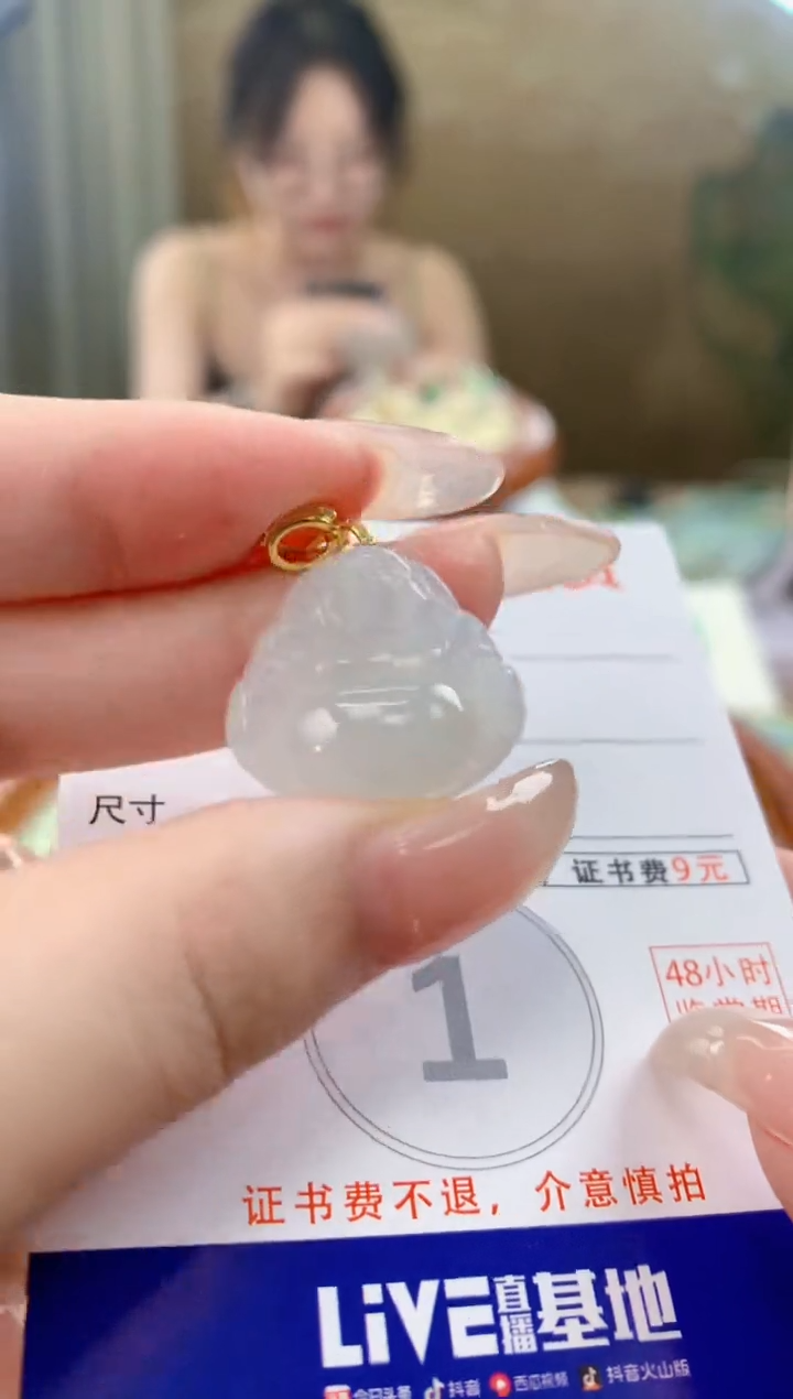 翡翠未镶嵌颈饰天然A货翡翠挂件